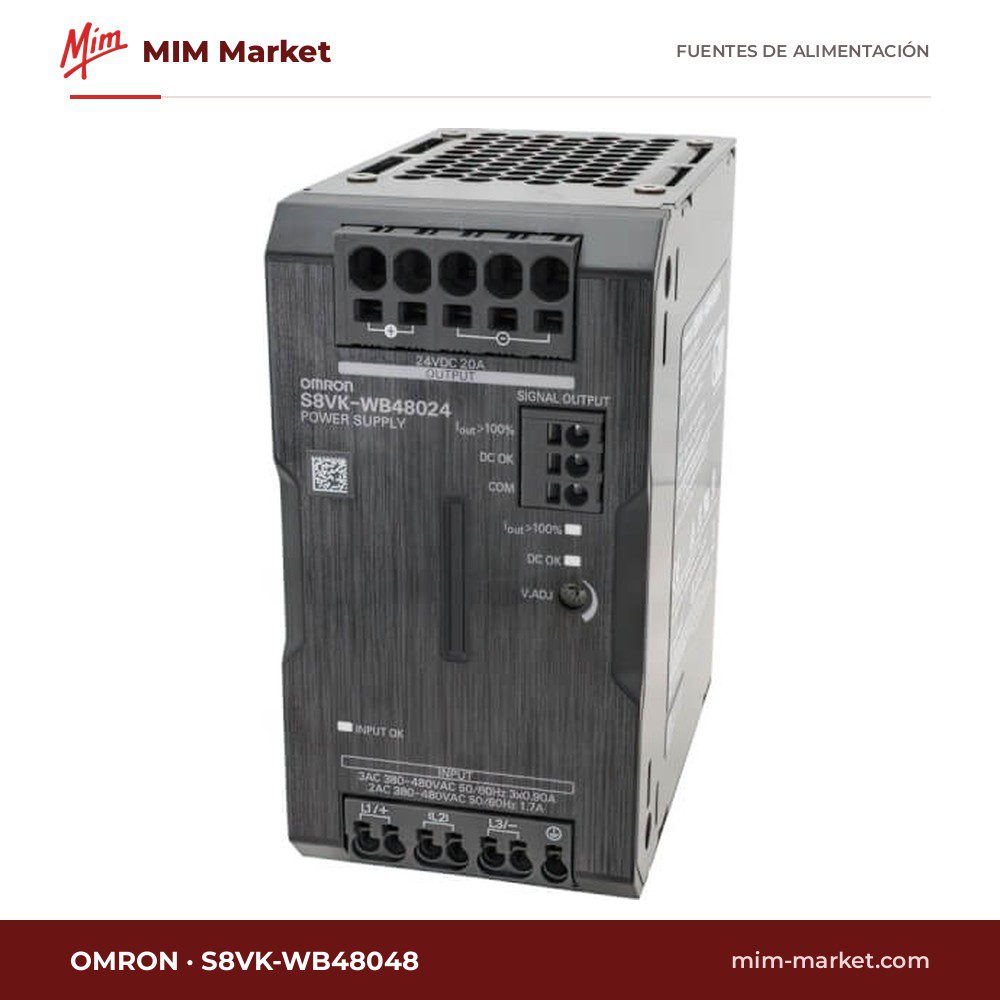 Fuente de alimentación carril DIN Omron S8VK-WB48048