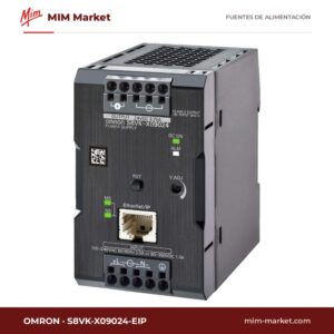 Fuente de alimentación carril DIN Omron S8VK-X09024-EIP – 24 V DC, 3,75 A, 90 W