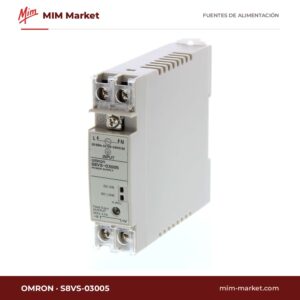 Fuente de alimentación carril DIN Omron S8VS-03005 – 5 V DC, 4 A, 20 W