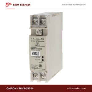 Fuente de alimentación carril DIN Omron S8VS-03024 – 24 V DC, 1,3 A, 30 W
