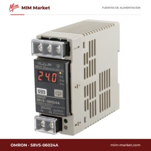 Fuente de alimentación carril DIN Omron S8VS-06024A – 24 V DC, 2,5 A, 60 W