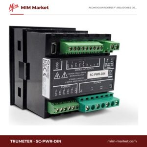 Acondicionador de señal de potencia Trumeter SC-PWR-DIN – redes 1F/3F, Modbus RTU, 100…277 V AC