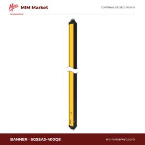 Rejilla multihaz de seguridad Banner SGSSA3-400Q8 – SGS, unidad activa, 3 haces / 400 mm, 0,5…8 m, tipo 4
