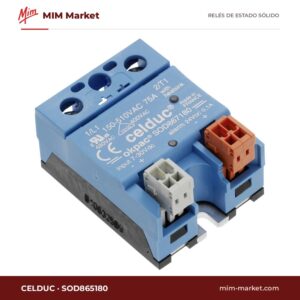 Relé de estado sólido Celduc SOD865180 – 50 A, 150-510 V ac