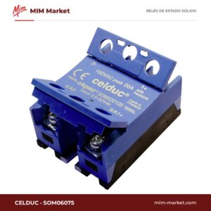 Relé de estado sólido Celduc SOM06075 – 60 A, 5-40 V dc
