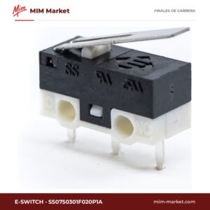 Microrruptor subminiatura E-Switch SS0750301F020P1A – serie SS, SPDT, 3 A a 125 V AC, palanca articulada, PCB