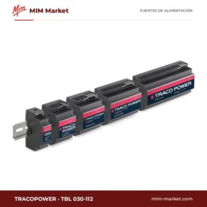 Fuente de alimentación carril DIN TRACOPOWER TBL 030-112 – 12 V DC, 2,5 A, 30 W