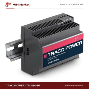 Fuente de alimentación carril DIN TRACOPOWER TBL 090-112 – 12 V DC, 6 A, 72 W