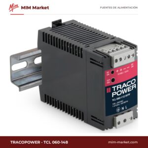 Fuente de alimentación carril DIN TRACOPOWER TCL 060-148 – 48 V DC, 1,25 A, 60 W