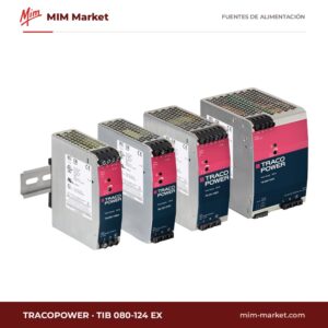 Fuente de alimentación carril DIN TRACOPOWER TIB 080-124 EX – 24 V DC, 3,4 A, 80 W