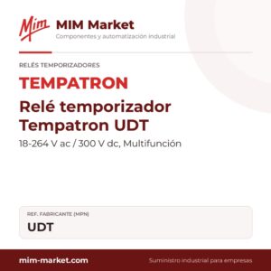 Relé temporizador Tempatron UDT – 18-264 V ac / 300 V dc, Multifunción