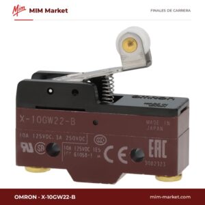Final de carrera Omron X-10GW22-B – palanca de rodillo, SPDT, IP00