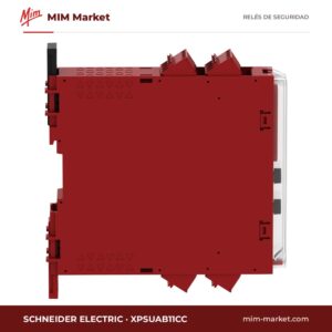 Relé de seguridad Schneider Electric XPSUAB11CC – 2 contactos de seguridad, 8 auxiliares, carril DIN