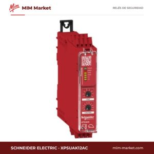 Relé de seguridad Schneider Electric XPSUAK12AC – 24 V AC/DC, 5 contactos de seguridad